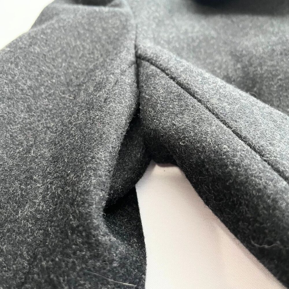 ARITZIA TALULA CHARCOAL GREY SINGLE BREASTED WOOL BLEND FELT BLAZER - 8 - Picture 6 of 11